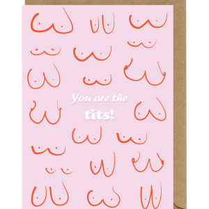 Kartka okolicznościowa z napisem You are the tits