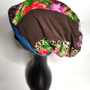 Czapka patchworkowa codzienna