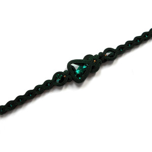 BRANSOLETKA SUTASZ zieleń butelkowa