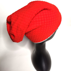 Czapka wiosenna pomarańcz smerfetka