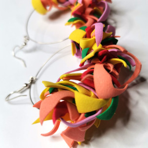 Kolczyki lekkie pastelowe koła