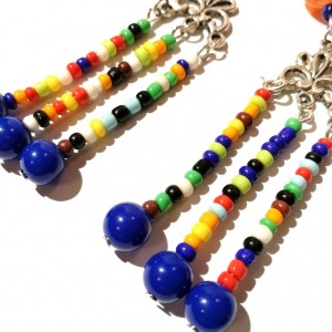 długie kolorowe kolczyki meksykańskie