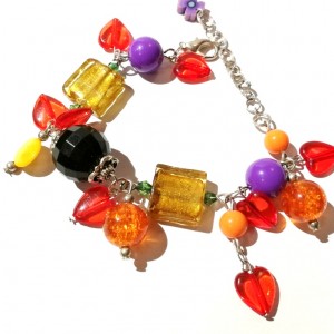 bransoletka kolorowa koralikowa etno