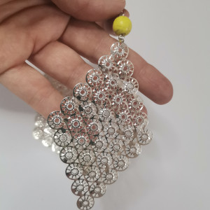 Kolczyki długie azurowe