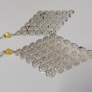 Kolczyki długie azurowe