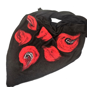Chusta czarna merino