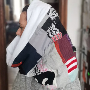 Komin patchworkowy kolorowy