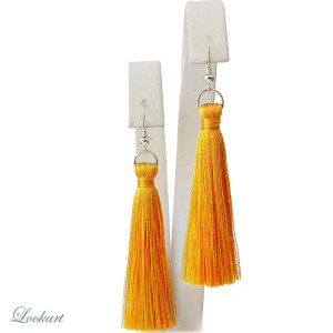 Srebrne kolczyki z chwostami słoneczne