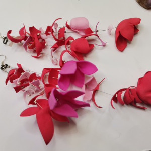 Kolczyki kwiatowe długie