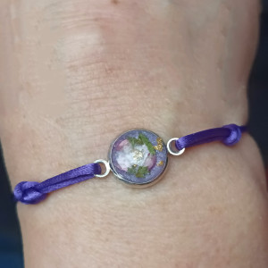 Kolorowa bransoletka z kwiatami