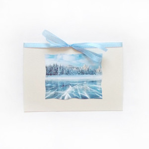 zimowa kartka na Boże Narodzenie, noworoczna kartka z zimą, zima kartka świąteczna, pejzaż kartki bez życzeń, kartka na różne okazje