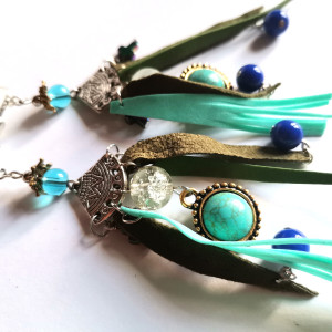 Klipsy etno boho folk długie