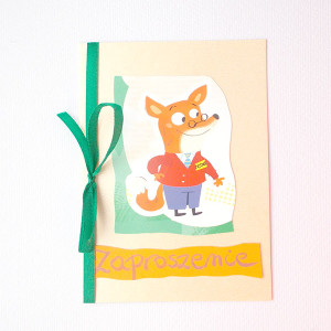 zaproszenie dla dziecka, bajkowe zaproszenie, śmieszne zaproszenie, zwierzęta zaproszenie, puste zaproszenie, zaproszenie dla chłopca