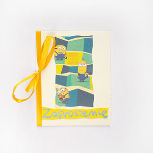 zaproszenie dla dziecka, bajkowe zaproszenia, śmieszne zaproszenia, minionki zaproszenie, zaproszenie dla chłopca, zaproszenie dla dziewczynki