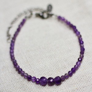 bransoletka z ametystów