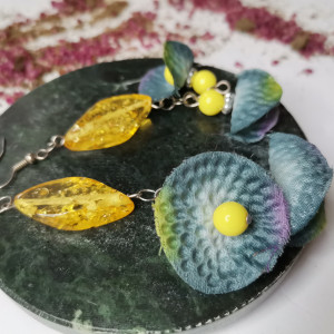 Klipsy lekkie kwiaty