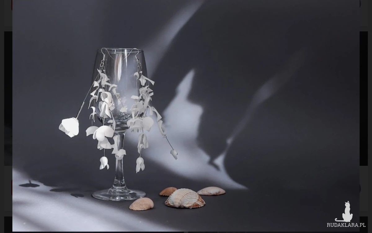 Kolczyki kwiatowe długie