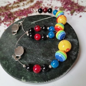 Klipsy kolorowe koła energetyczne