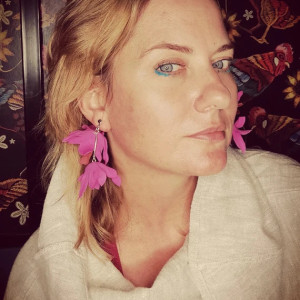 bluzka lniana vintage stan bdb