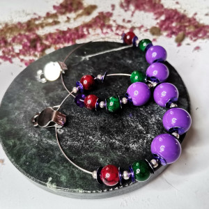 Klipsy kolorowe koła energetyczne