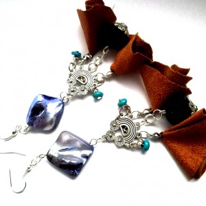 kolczyki długie boho etno lekkie