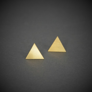 Giza - kolczyki sztyfty z mosiądzu.