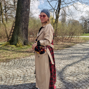 Czapka szara smerfetka