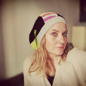 Czapka patchworkowa smerfetka