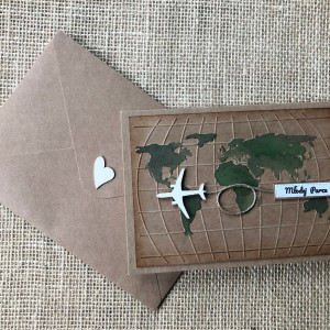 140,KARTKA NA ŚLUB W SZCZĘŚLIWĄ PODRÓŻ