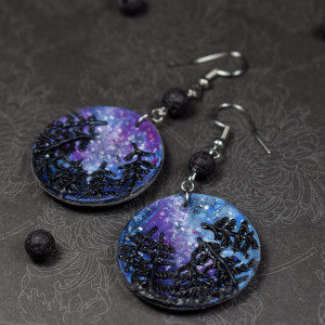 Wyjątkowe kolczyki "Galaxy"