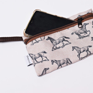 Etui na telefon saszetka na klucze wodoodporna etui do torebki organizer konie
