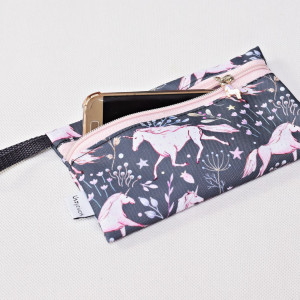 Etui na telefon saszetka na klucze wodoodporna etui do torebki organizer jednorożec