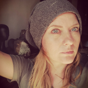 czapka damska szara box  P1