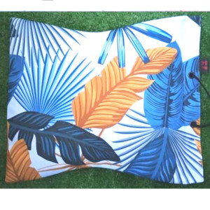 Podkładka pod kolana/ klęcznik termoizolacyjny z łuską gryki, wzór LIŚCIE