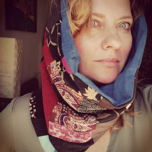 Komin patchworkowy kolorowy