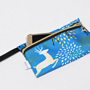 Etui na telefon saszetka na klucze wodoodporna etui do torebki organizer renifer