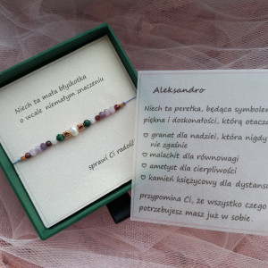 Bransoletka z kamieni szlachetnych