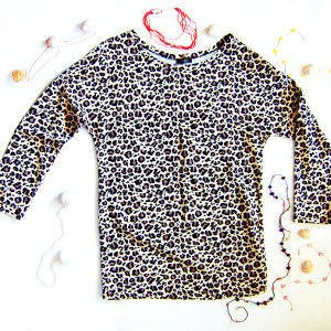 panterka bluzka z długim rękawem,  damska bluzka w panterkę, bluzka z bawełny, panterka bluza damska