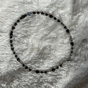 Naszyjnik CZARNE SERCE