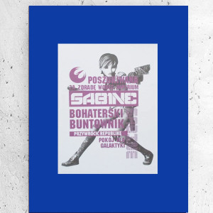 nowy plakat z gwiezdnych wojen, star wars plakaty A4, Sabine plakat gwiezdne wojny rebelianci, nowoczesne plakaty na ścianę, filmowe plakaty, plakaty z filmów, plakaty do pokoju młodzieżowego