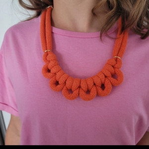 Boho naszyjnik ze sznurka