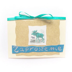 eko zaproszenie, ogólne zaproszenie bez tekstu, zwierzęta zaproszenie, vintage zaproszenie na imprezę, zaproszenie na różne okazje