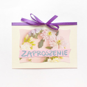 pastelowe zaproszenie, ogólne zaproszenie, puste zaproszenie bez tekstu, uniwersalne zaproszenie, kwiaty zaproszenie, vintage zaproszenie na imprezę