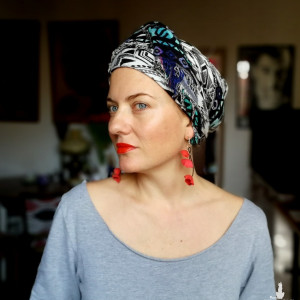 kolczyki maki lekkie folk boho