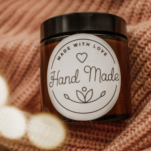 świeca sojowa zapachowa handmade "słodka malina"