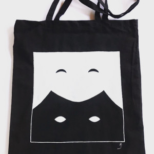 Torba bawełniana ręcznie malowana - Dwa koty