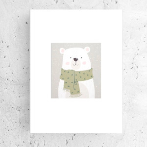 bajkowy plakat do pokoju dziecka, nowy plakat z misiem, miś plakat A4, skandynawski plakat na ścianę, plakat do pokoju chłopca, plakat do pokoju dziewczynki