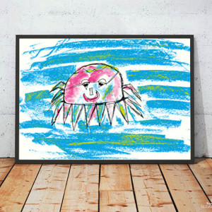 bajkowy plakat dla dzieci, plakat do dziecięcego pokoju,  zwierzęta plakat A4, śmieszny plakat na ścianę