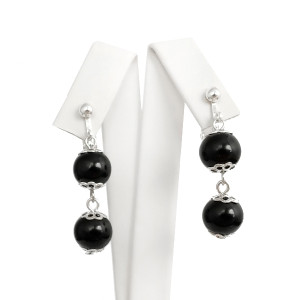 Wiszące klipsy czarne