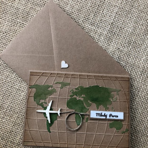 156, Kartka na ślub z mapą